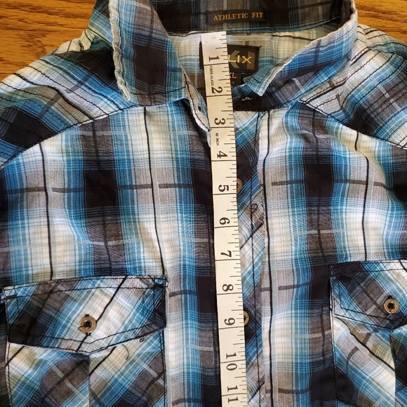 Helix xxl long sleeve button down shirt. Athletic fit. - Picture 12 of 13